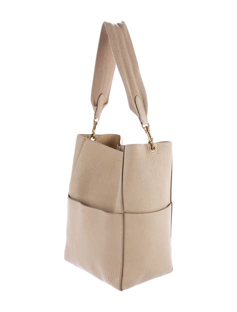 celine seau sangle bag white|Celine Seau Sangle Bag .